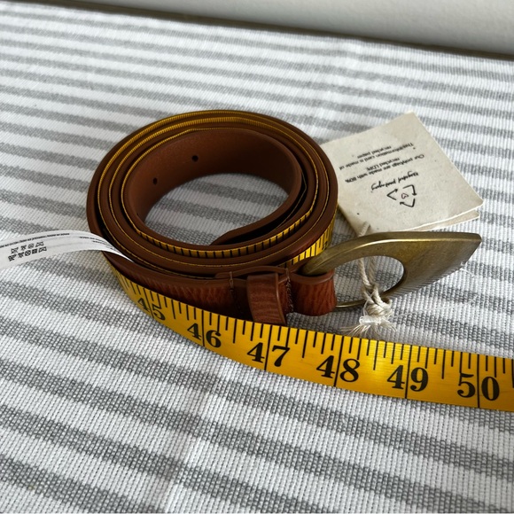 Free People NEW Women’s Monroe Leather Belt Size M/L #260124 - Picture 2 of 7